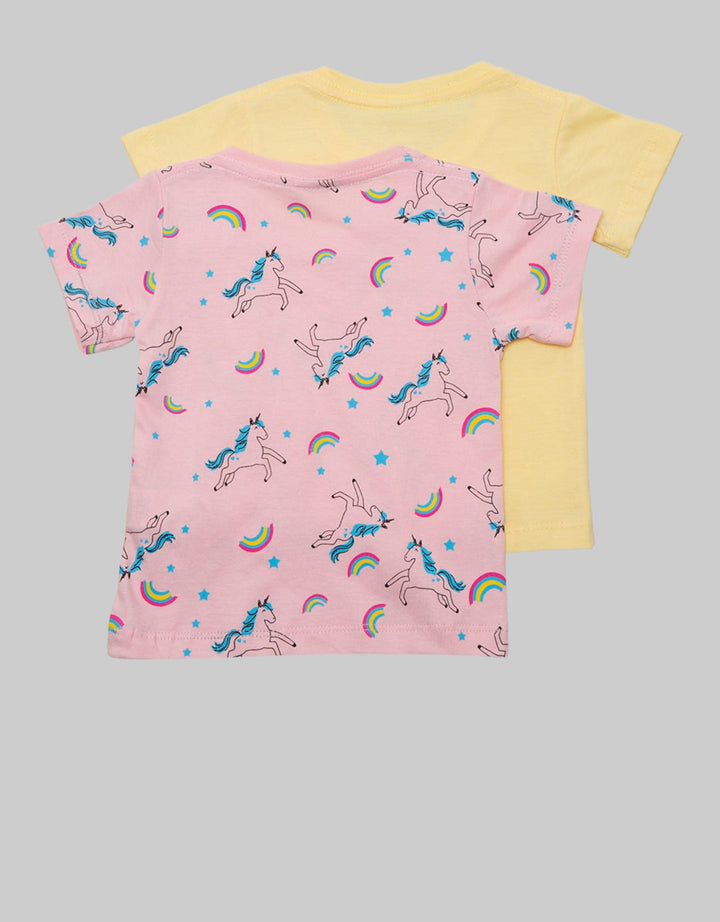 Pipiniko Short Sleeve T-Shirt Pack 2 Pc Unicorn