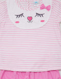 Pipiniko Top - Bottom Set Bunny Stripe