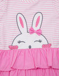 Pipiniko Short Sleeve Midi Dress Salur Bunny