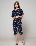 Nevada Short Sleeve Pajama Capri House Rabbit