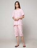 Nevada Short Sleeve Pajama Capri House Rabbit