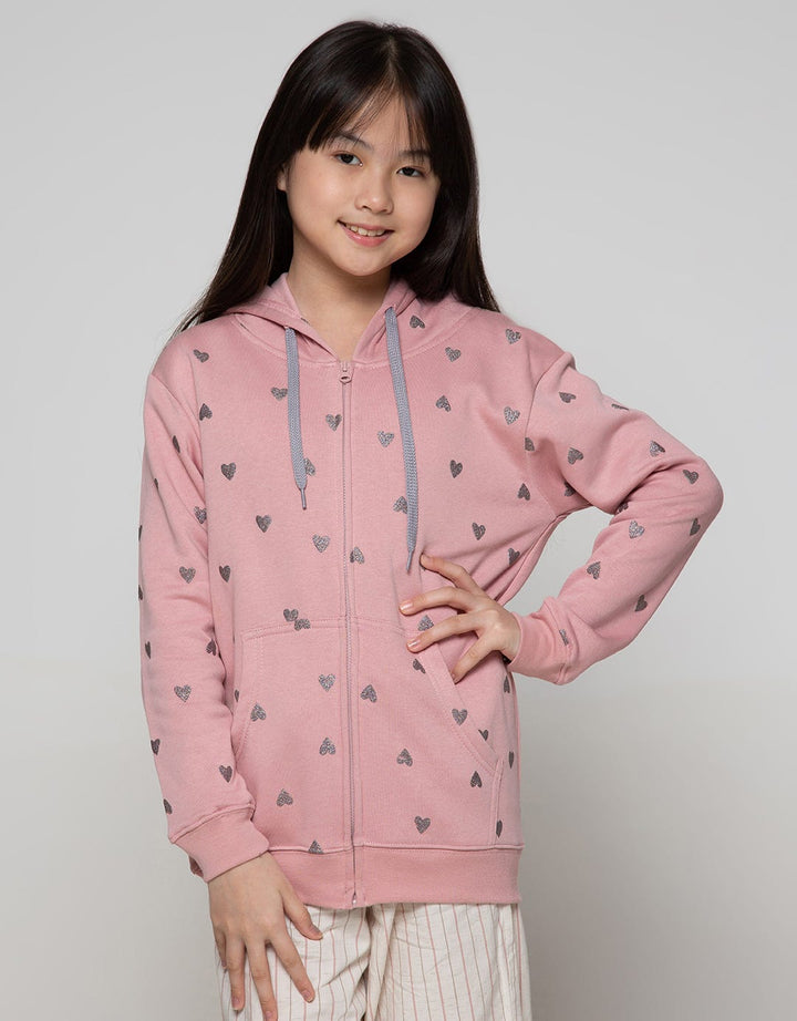 Nevada Jacket Fullprint Love Bahan Fleece