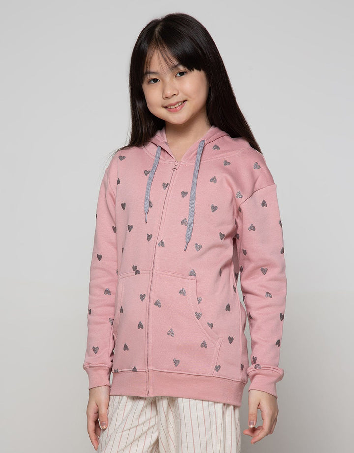 Nevada Jacket Fullprint Love Bahan Fleece