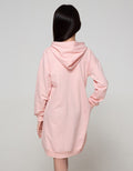 Nevada Long Sleeve Midi Dress Hoodie Print 100 Percent Paris