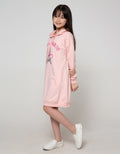 Nevada Long Sleeve Midi Dress Hoodie Print 100 Percent Paris