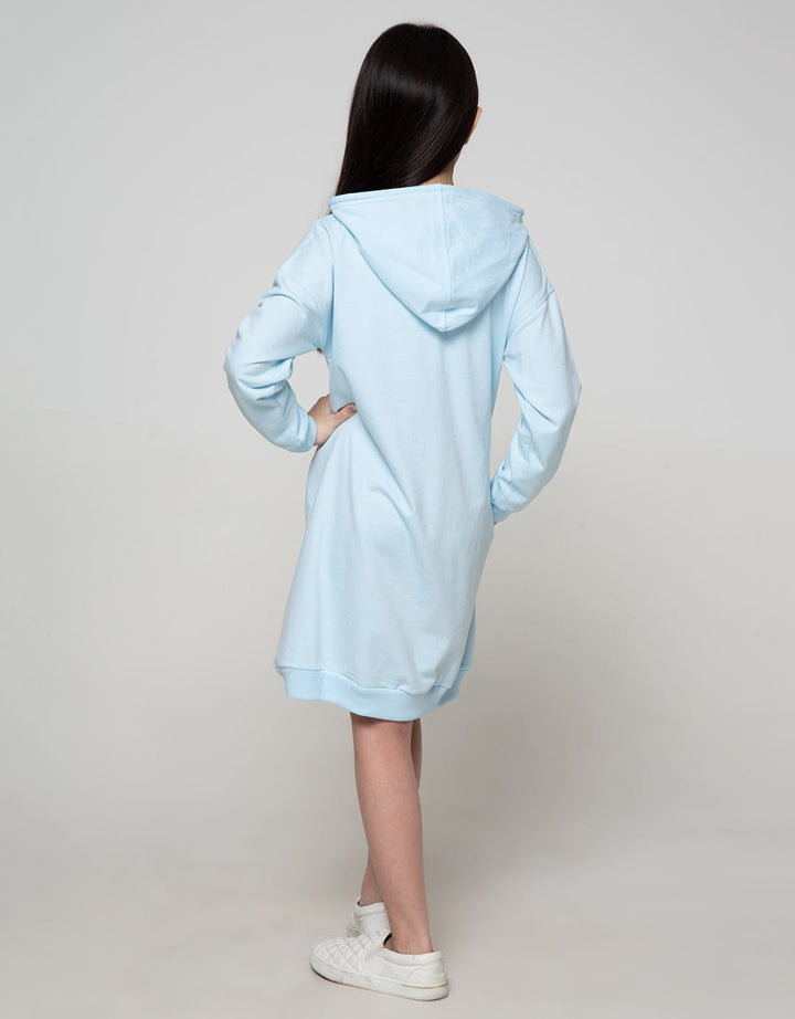 Nevada Long Sleeve Midi Dress Hoodie Print New York City