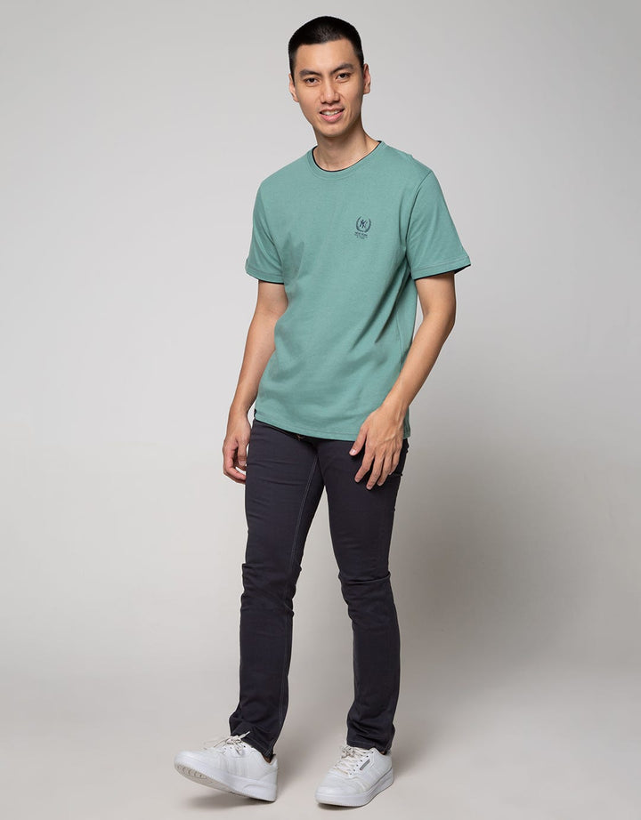 T Zone Short Sleeve T-Shirt Basic Round Neck Layer