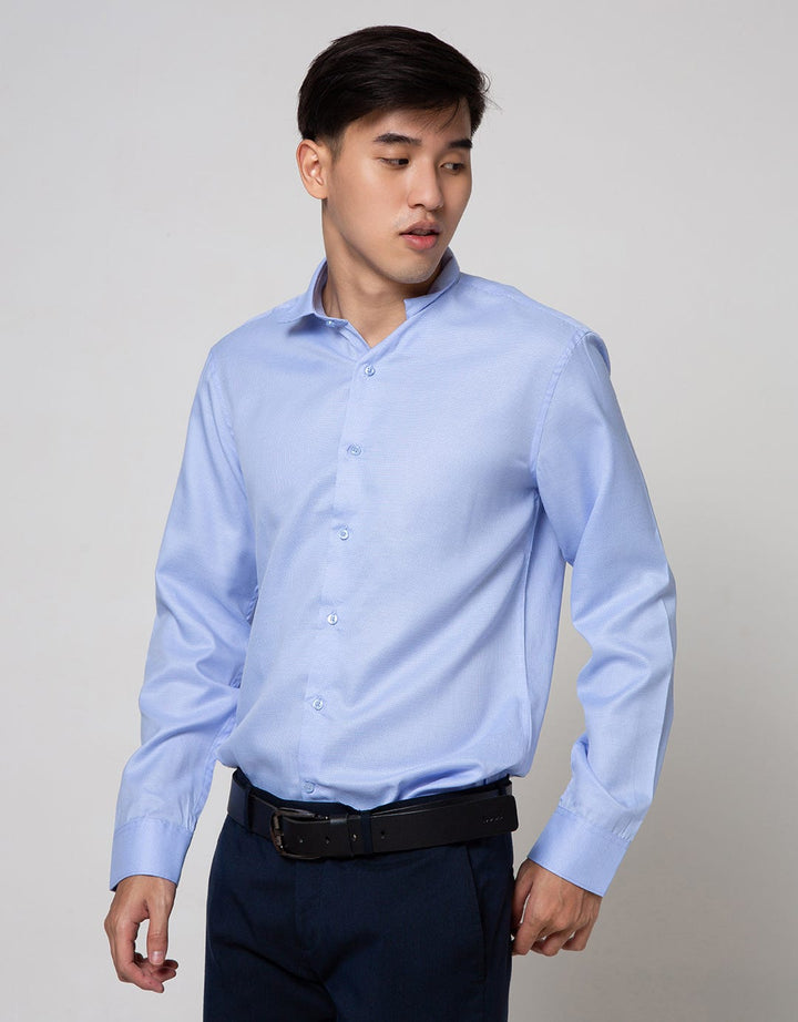 Cole Long Sleeve Shirt Texture Long Sleeve Slim Simply