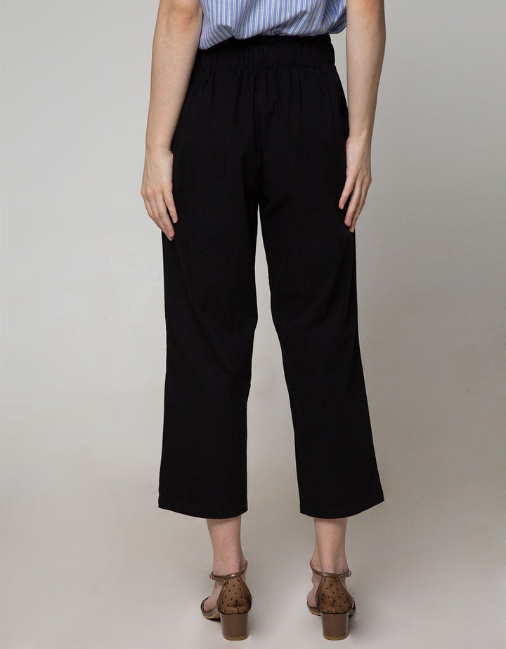 Details Long Pants Straight With Rope On Waist