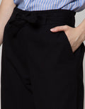 Details Long Pants Straight With Rope On Waist