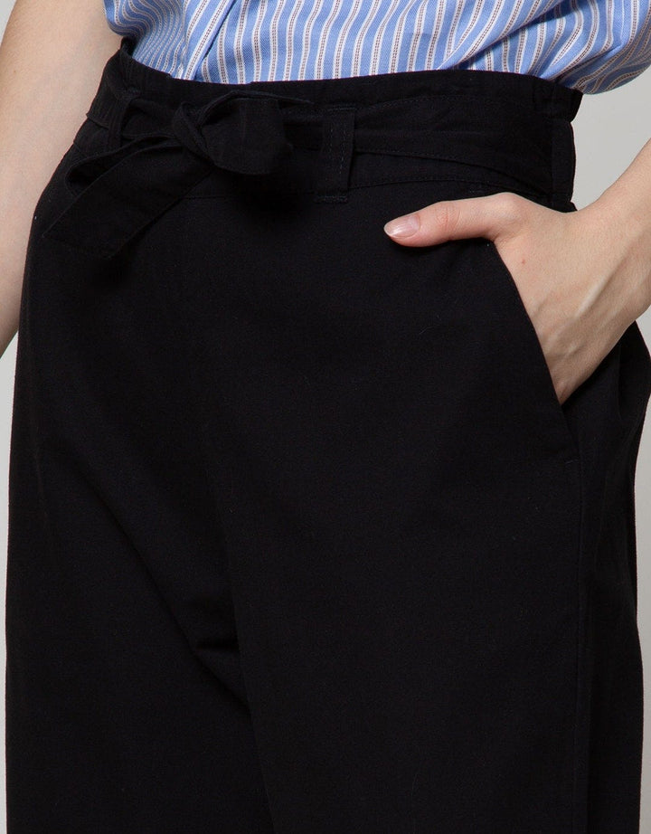 Details Long Pants Straight With Rope On Waist