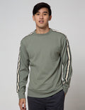 Details Sweatshirt Jumper Texture With Tape On Sho