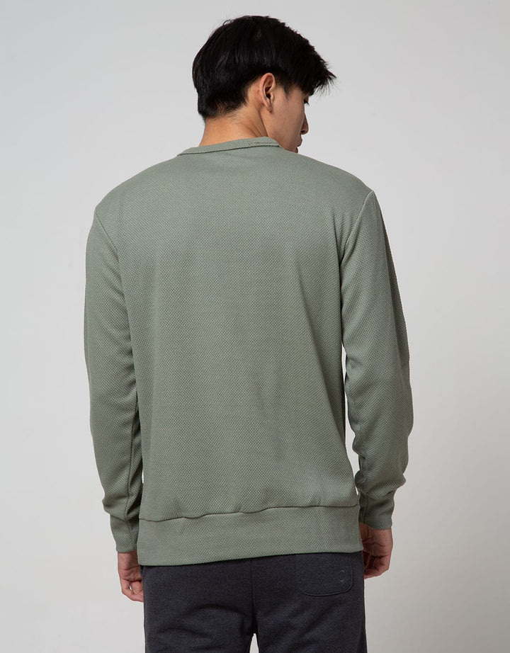 Details Sweatshirt Jumper Texture With Tape On Sho