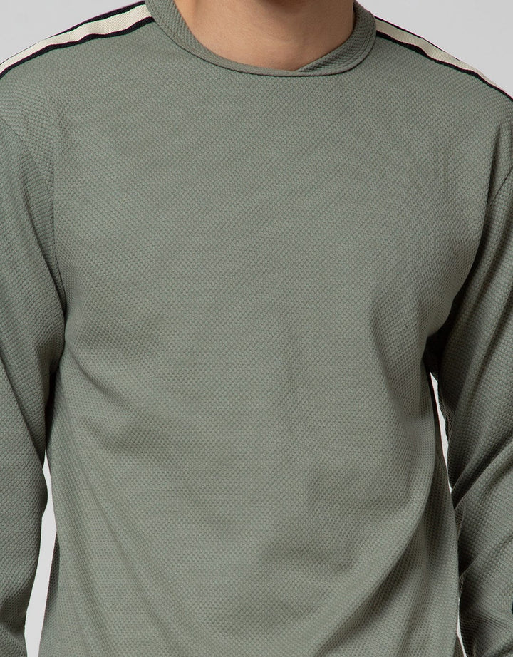 Details Sweatshirt Jumper Texture With Tape On Sho