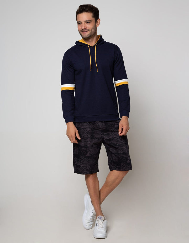 Details Sweatshirt Hoodie Stripe On Hand