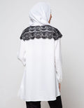 Annisa Long Sleeve Blouse Loose With Brocade On Shoulder