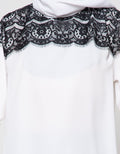 Annisa Long Sleeve Blouse Loose With Brocade On Shoulder