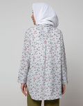 Annisa Long Sleeve Basic Long Shirt With Floral Print