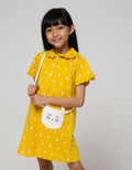 Little M Short Sleeve Midi Dress Krah Fullprint Bunny