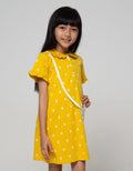 Little M Short Sleeve Midi Dress Krah Fullprint Bunny