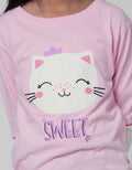 Little M Long Sleeve T-Shirt Ctsu Cat Lengan