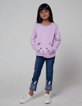 Little M Long Sleeve T-Shirt Saku Cat Bordir
