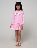 Little M Long Sleeve Midi Dress Love Unicorn