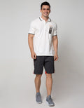 Cole Short Pants Knit Misty With Kontras Kombinasi