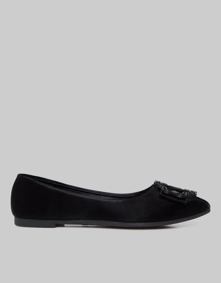 Laviola Wave Pointed Flat Shoes