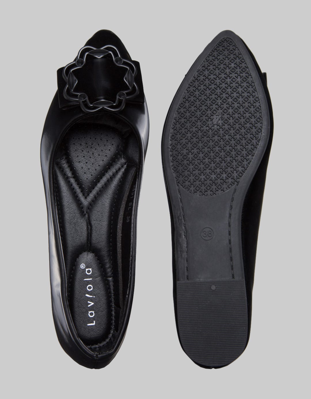 Laviola Wave Pointed Flat Shoes