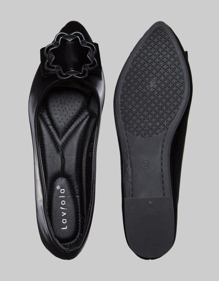 Laviola Wave Pointed Flat Shoes
