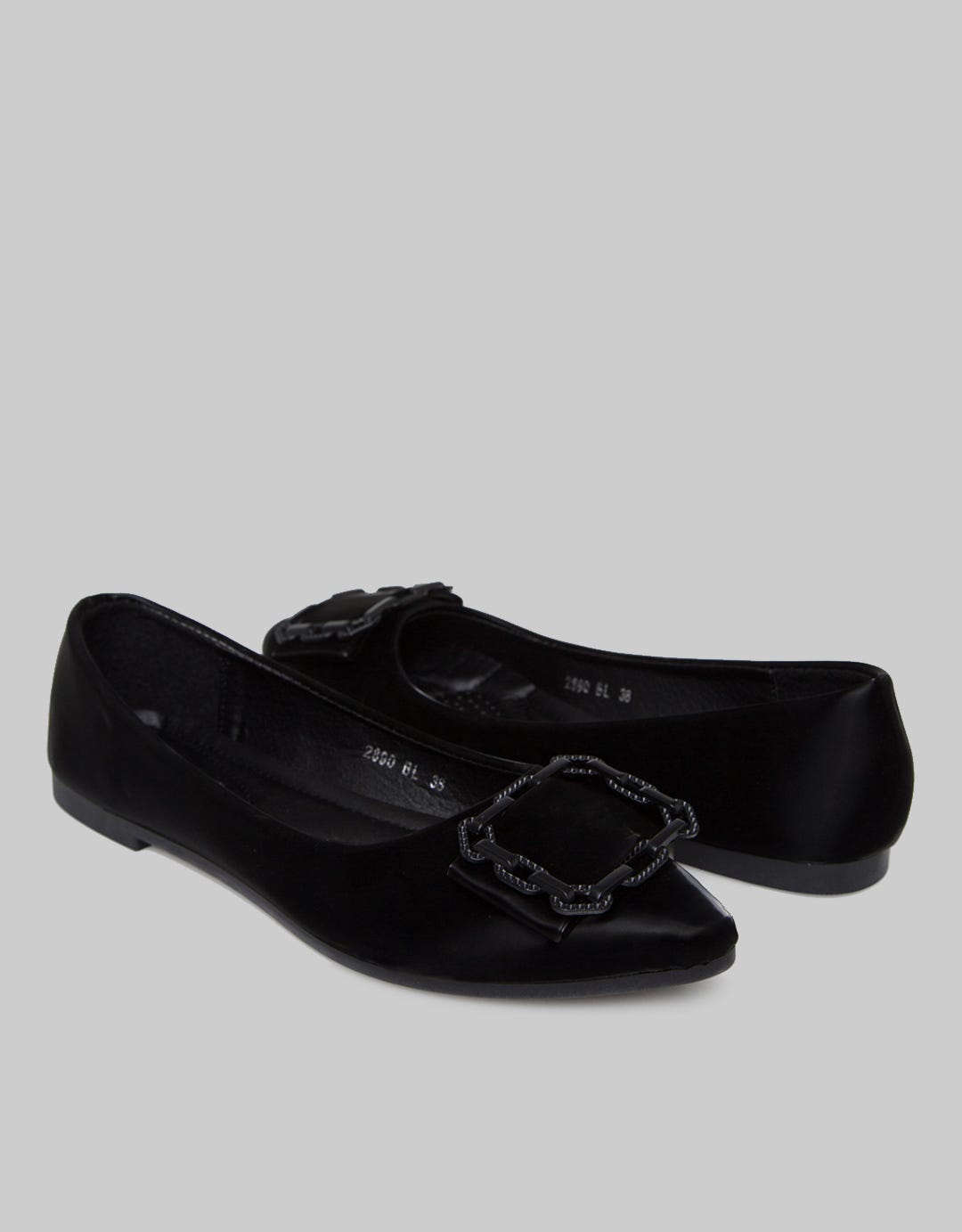 Laviola Square Belt Flat Shoes