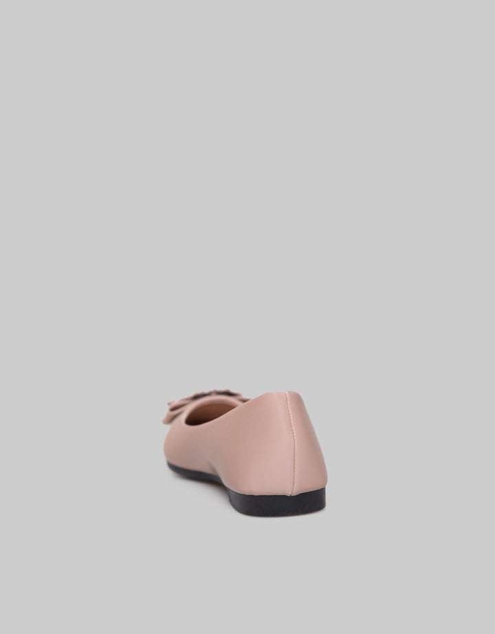 Laviola Ribbon With Circle Flat Shoes