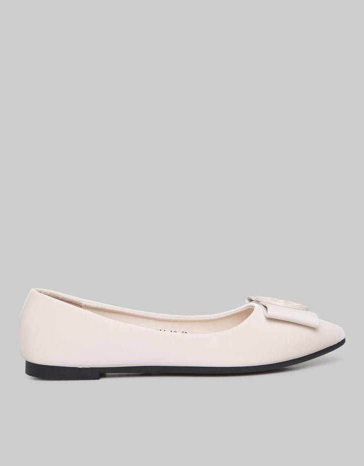 Laviola Flower Ribbon Flat Shoes