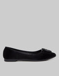 Laviola Pointy Round Belt Flat Shoes