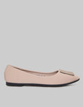 Laviola Square Accessories Flat Shoes