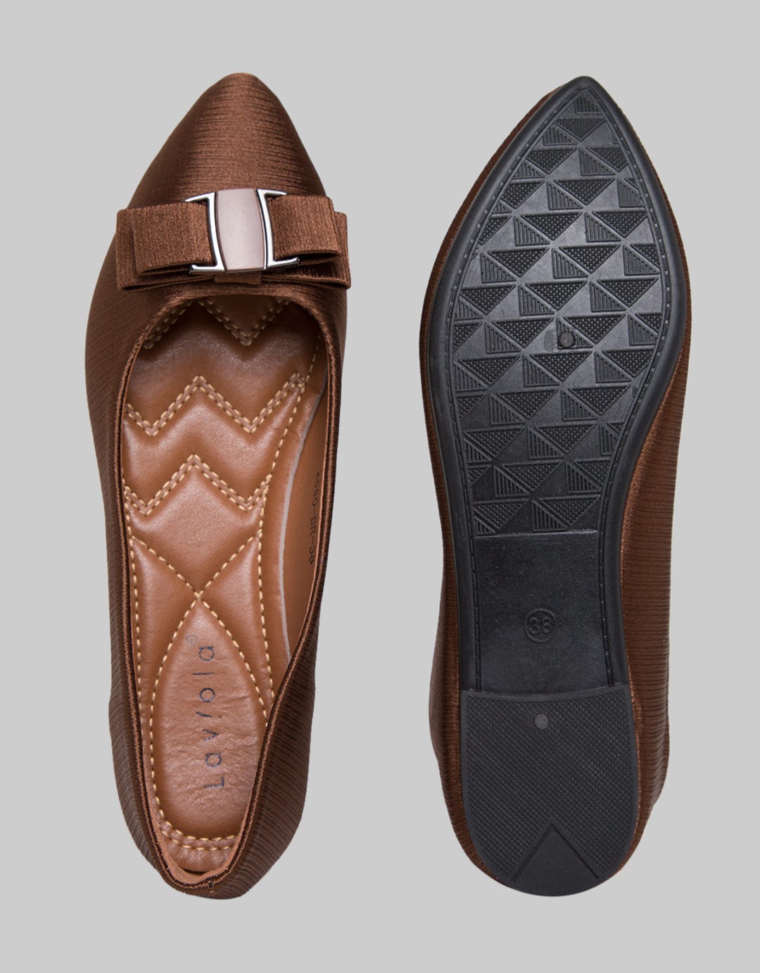 Laviola Flat Shoes With Ribbon