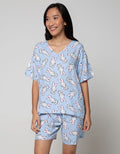 Nevada Short Sleeve Pajama Shorts Baby Rabbit