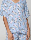 Nevada Short Sleeve Pajama Shorts Baby Rabbit