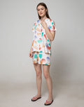 Nevada Short Sleeve Pajama Shorts Bubble
