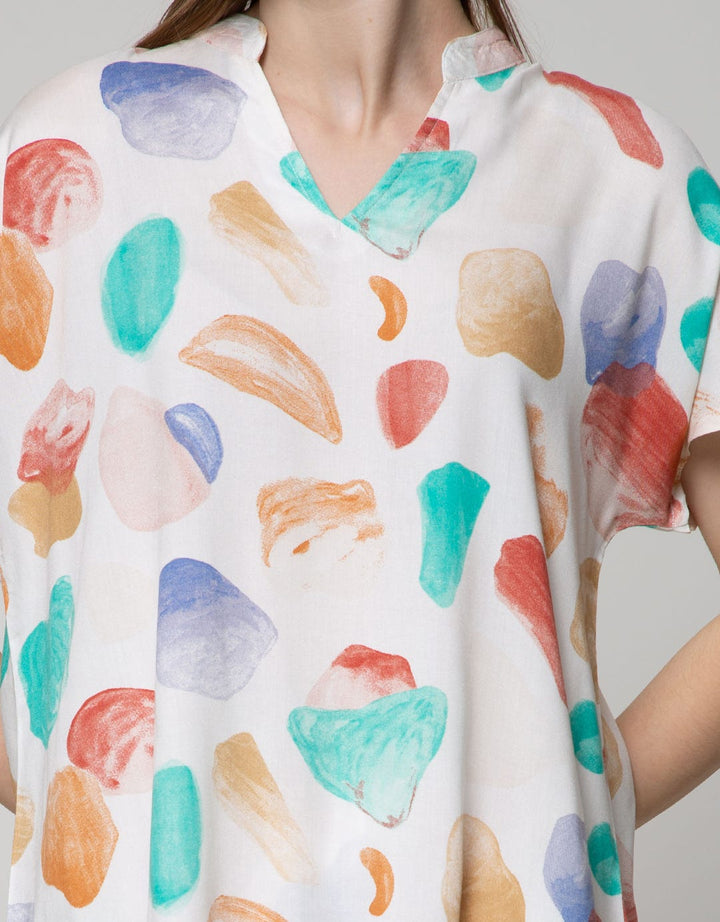 Nevada Short Sleeve Pajama Shorts Bubble