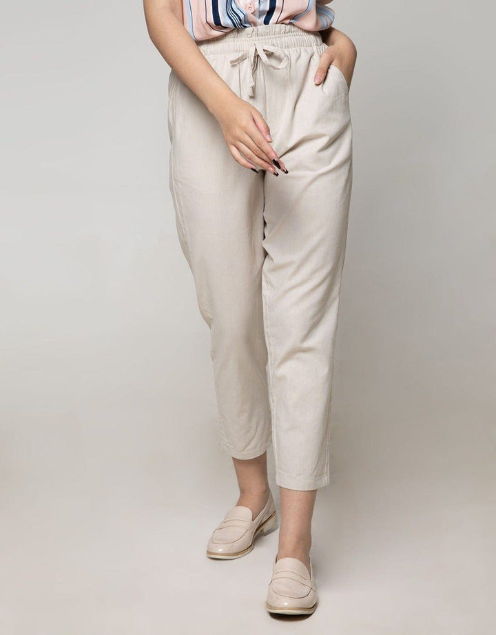 Connexion Ankle Pants Relax With Elastic Waist 