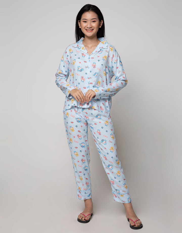 Nevada Long Sleeve Pyjama Pants Cutesy Bun