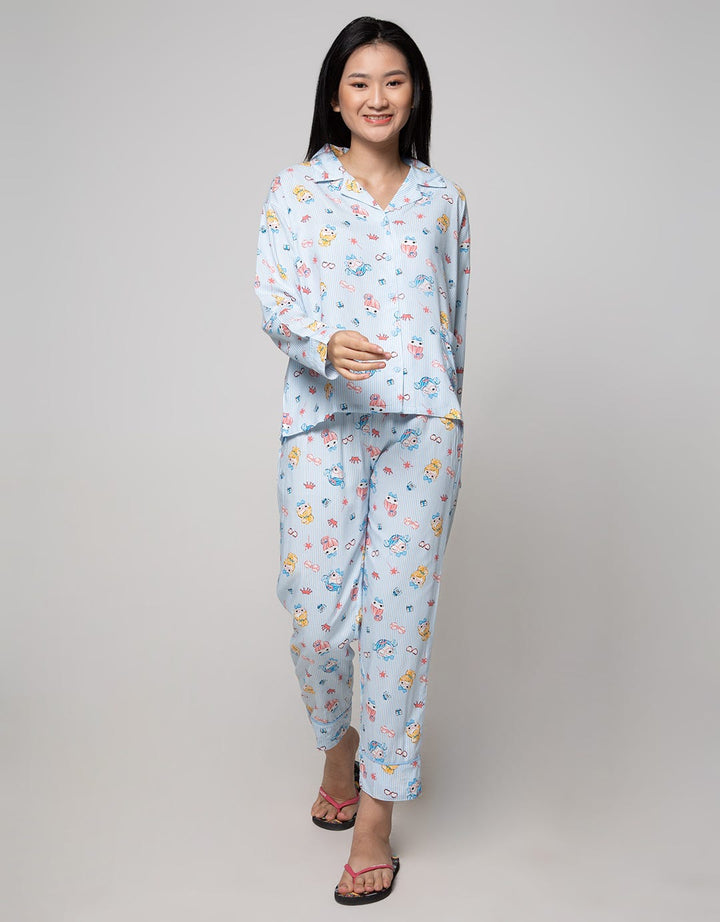 Nevada Long Sleeve Pyjama Pants Cutesy Bun