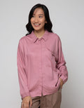 Nevada Long Sleeve Shirt Top Rayonn Regular With Pocket