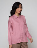 Nevada Long Sleeve Shirt Top Rayonn Regular With Pocket