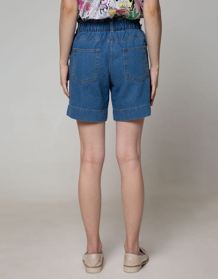 Nevada Denim Short Pants Paper Bag Medium Denim