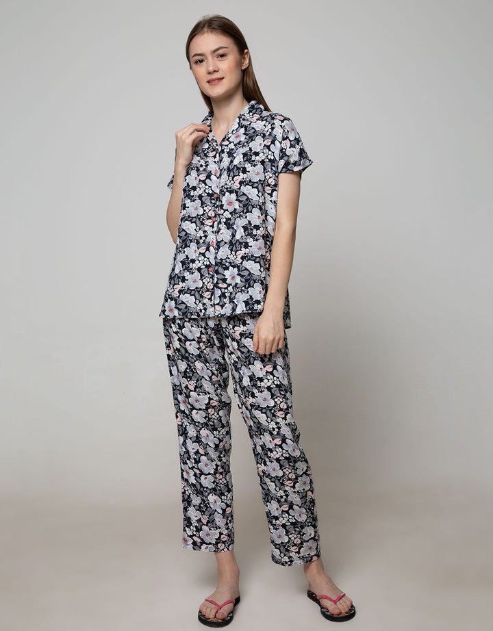 St. Yves Short Sleeve Pyjama Pants New Flower