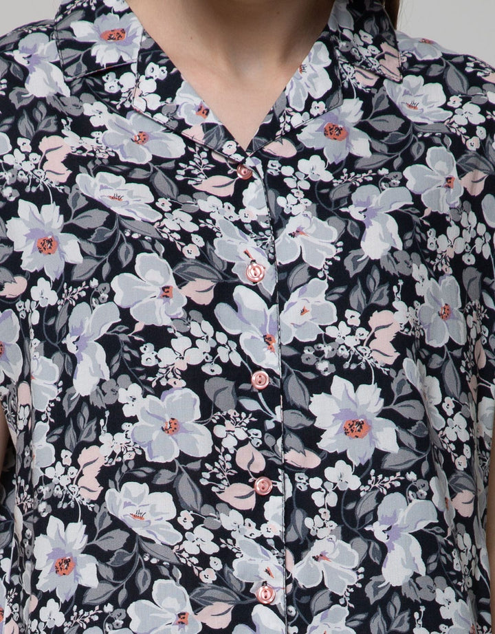St. Yves Short Sleeve Pyjama Pants New Flower