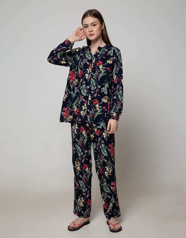 St. Yves Long Sleeve Pyjama Pants Bright Eichium